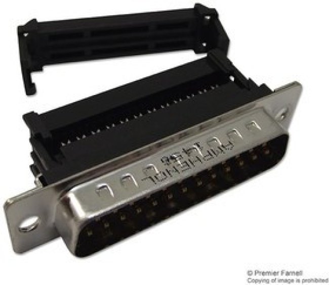 L17DBFRA25PC309, Разъем D Sub, DB25, Standard, Штекер, Серия 17D, 25 контакт(-ов), DB, IDC / IDT L17DBFRA25PC309, Разъем D Sub, DB25, Standard, Штекер, Серия 17D, 25 контакт(-ов), DB, IDC / IDT