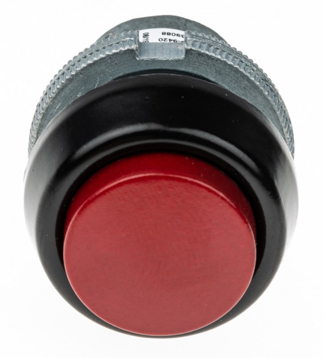 76-9420/439088R, 76-94 Series Push Button Switch, Momentary, Panel Mount, 22mm Cutout, SPDT, Clear LED, 250V ac, IP67