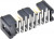 N2516-5002RB, 2500 Series Right Angle Through Hole PCB Header, 16 Contact(s), 2.54mm Pitch, 2 Row(s), Shrouded N2516-5002RB, 2500 Series Right Angle Through Hole PCB Header, 16 Contact(s), 2.54mm Pitch, 2 Row(s), Shrouded