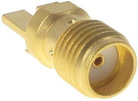 142-0761-841, RF Connectors / Coaxial Connectors PCB JACK GOLD 50 OHM .062" EDGE MOUNT RN