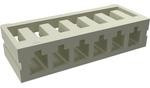 10156618-0800LF, Conn Housing F 8 POS 2.5mm Crimp ST Cable Mount Natural Bag