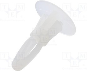 DR8G820V40889, Втулка дистанцирующая, полиамид, Дл 6,4мм, защелка / защелка