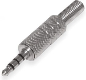 NP-145, Аудио штекер стерео металл 3.5мм, 4 контакта