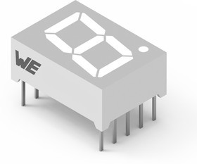 157119S12801, LED Displays &amp; Accessories WL-T7DS Com Anode 38mcd 2V 1:2 Supr Red