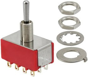 1004P3T1B1M1QEH, Toggle Switches 4PDT ON-OFF-ON SLDR 1004P3T1B1M1QEH, Toggle Switches 4PDT ON-OFF-ON SLDR