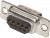 09642217800, 15 Way Panel Mount D-sub Connector Plug, 2.77mm Pitch