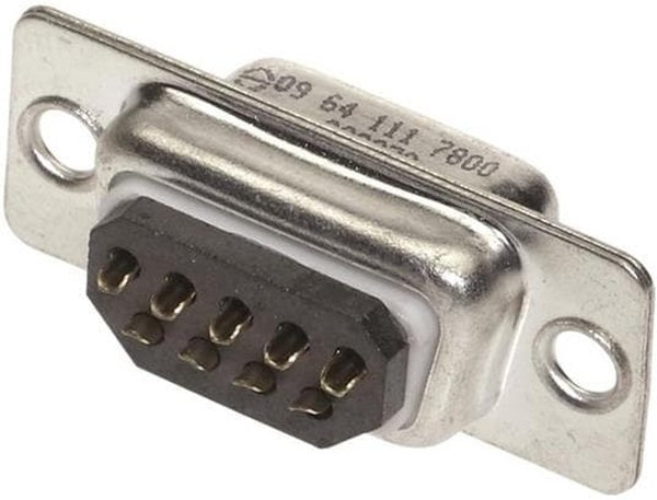 09642217800, 15 Way Panel Mount D-sub Connector Plug, 2.77mm Pitch