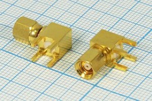 Разъем SMC вилка, на плату, угловой
