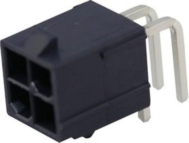 172448-0004, Pin Header, Power, 4.2 мм, 2 ряд(-ов), 4 контакт(-ов), Through Hole Right Angle
