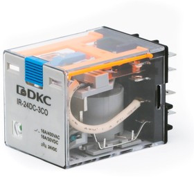 Реле одиночное 230В AC до 16А 3 прекидн. контакта DKC IR-230AC-3CO-D