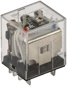 Реле РЭК 77-3(LY3) 10А 12В AC с индикацией IEK RRP10-3-10-012A-LED