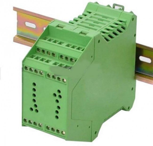 TC-2003, Корпус для РЭА на DIN-рейку ТС-2003, крепление 35 мм, АБС пластик, зеленый