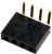 PBS-4R (DS1024-1x4R), Гнездо на плату 2.54мм 1х4pin угловое
