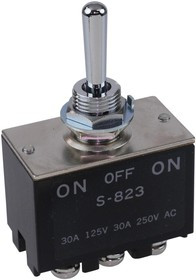 S823/U, SWITCH, TOGGLE, DPDT, 30A, 250VAC