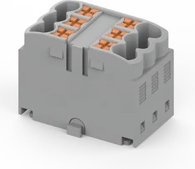 TPA2.5-6-GY, Блок распределительный 2.5 мм2 18 конт. сер.