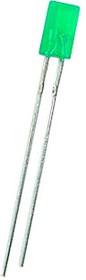 L-144GDT, LED; rectangular; 3.9x1.9mm; green; 1?4mcd; 110°; Front: flat; 20mA