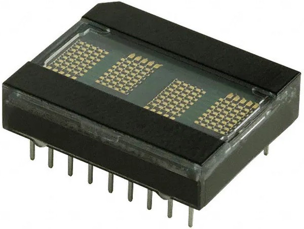 HDLO-2416, HDLO-2416 4 Digit Dot Matrix LED Display, 7 x 5 Dot Matrix Red 3.5 mcd 5.1mm HDLO-2416, HDLO-2416 4 Digit Dot Matrix LED Display, 7 x 5 Dot Matrix Red 3.5 mcd 5.1mm