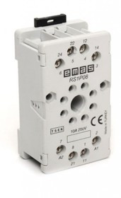 Соединитель - колодка на 8 выводов серая RS1P08G1