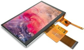 MIKROE-3902, TFT Displays &amp; Accessories 7" TFT display with capacitive touch 50pin connector