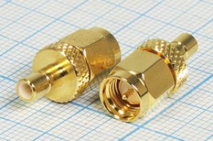 Переходник позолоченный штекер SMA - гнездо SMB , 9965 шт SMA-гн SMB Переходник позолоченный штекер SMA - гнездо SMB , 9965 шт SMA-гн SMB