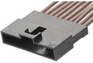 151098-0008, Headers &amp; Wire Housings MGrid Crimp Hdr Hsg SR PBT Blk 8 Ckt