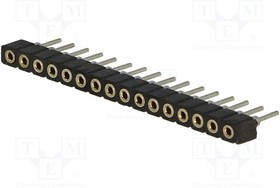 DS1002-02-1*16BT1F6, Гнездо, IDC, "мама", PIN 16, 2мм, THT, 1x16, Полн.дл 7,4мм