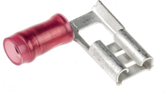 156667-1, Клеммы быстрого отключения, Серия PIDG FASTON, Гнездовой типа Флажок, 6.35мм x 0.81мм 156667-1, Клеммы быстрого отключения, Серия PIDG FASTON, Гнездовой типа Флажок, 6.35мм x 0.81мм