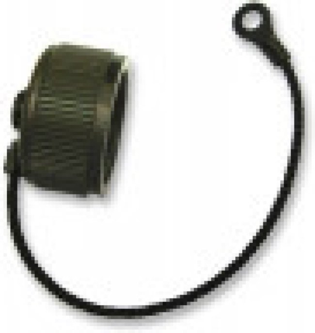 418-6033-15R0501-04, Amphenol TV MIL-DTL-38999 Socket Dust Cap, Shell Size 15, with Zinc Cobalt over Nickel Finish