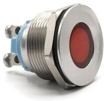 622-1303-304F, LED Panel Mount Indicator Uni-Color Yellow 350mcd 2-Pin Bag