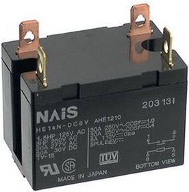 HE1AN-AC240V, Industrial Relay HE 1NO AC 240V 30A Quick Connect Terminal