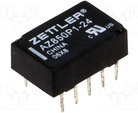 AZ850P1-24, Реле: электромагнитное, DPDT, Uобмотки: 24ВDC, 0,5A/125ВAC, 1А