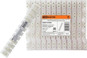 Зажим винтовой ЗВИ-60 полипропилен 2,5-16мм2 12пар 100°С белый (индивидуальная упаковка) TDM