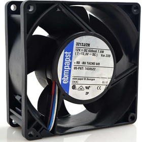 Вентилятор Ebm-papst 3212J/2N 92x38мм 12V 7.6W 0.63A OEM