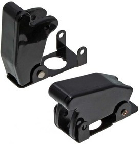 SAC-01 BLACK, Предохранительный колпачок для тумблера SAC-01, 46.6х17х27.8 мм, под диаметр установочного изделия 12 мм, черный