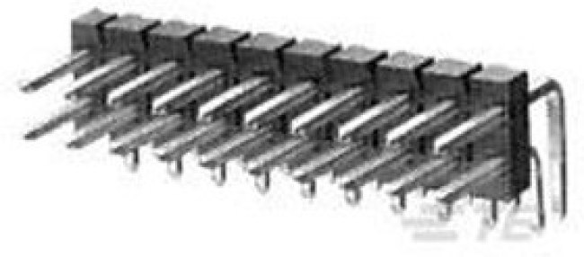 1-826634-2, AMPMODU MOD II Series Right Angle Through Hole Pin Header, 24 Contact(s), 2.54mm Pitch, 2 Row(s)