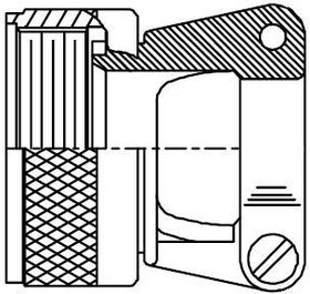 M85049/52S12N, Strain Relief Backshell 180° 12 Shell Size Electroless Nickel Aluminum Self Lock M85049/52S12N, Strain Relief Backshell 180° 12 Shell Size Electroless Nickel Aluminum Self Lock