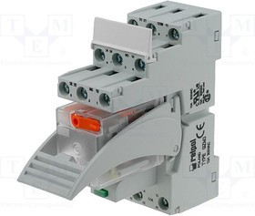 PIR3024DC00LD, Реле интерфейсное, 3PDT, Uобмотки 24ВDC, 10А, 10A/250ВAC