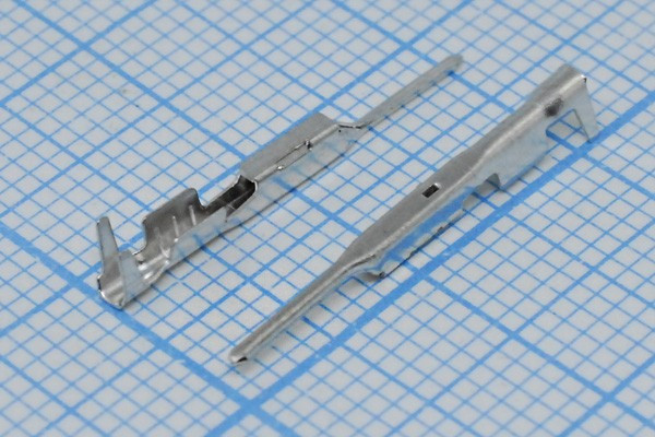 Клемма вилка, 0,6x0,6, 0,5-1,0мм2, луженая