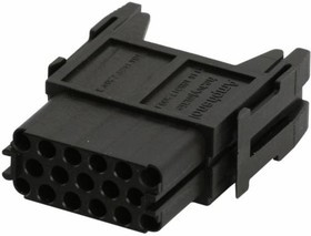 C14610B01750015, Heavy Duty Power Connectors 17 Cont SKT Module for Turned Contacts