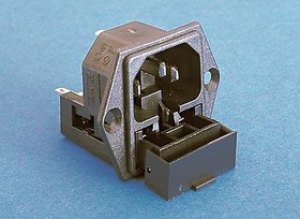 PF0030/28, AC Power Entry Modules PWR INLET W/FUSEHLDR