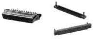 1-5750913-9, D-Sub Standard Connectors CABLE PLUG 100P w/lacing covers gray