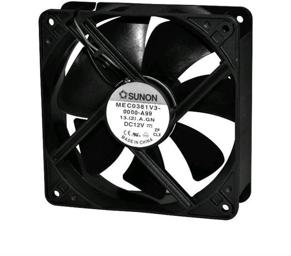 EEC0382B3-000U-A99, Вентилятор осевой, 24ВDC, 120x120x38мм, 158куб.м/ч, 37дБА, 24AWG