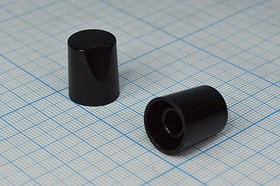 Ручка, внутренний диаметр d6,0, 18 зубцов, размер 15x17,7, пластик, черный, CP-MA15