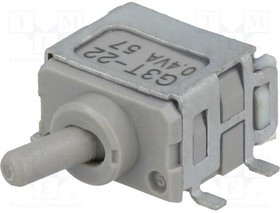 G3T22AH, Переключатель: тумблер, Пол: 2, DPDT, ON-ON, 0,01A/28ВAC, -30-85°C