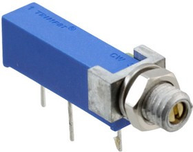 3006P-1-103Z, 10 кОм подстроечный резистор, монтаж на панель 3006P-1-103Z, 10 кОм подстроечный резистор, монтаж на панель