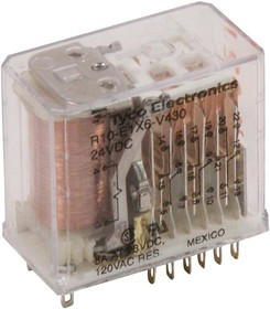 R10-E1X6-V430, RELAY, 6PDT, 120VAC, 30VDC, 5A
