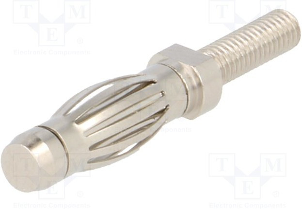 FK 1199 Ni, Male Banana Plug, 4 mm Connector, 32A, 33 V ac, 70V dc, Nickel Plating FK 1199 Ni, Male Banana Plug, 4 mm Connector, 32A, 33 V ac, 70V dc, Nickel Plating
