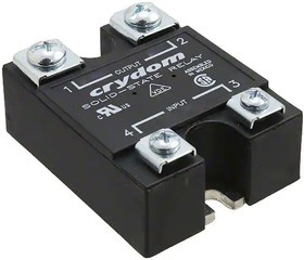 Solid state relay, 530 VAC, momentary switching, 3-32 VDC, 40 A, PCB mounting, D4840-10