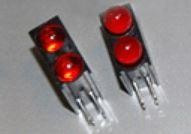 552-3511F, LED Circuit Board Indicators RED/GREEN TRANSLUCNT