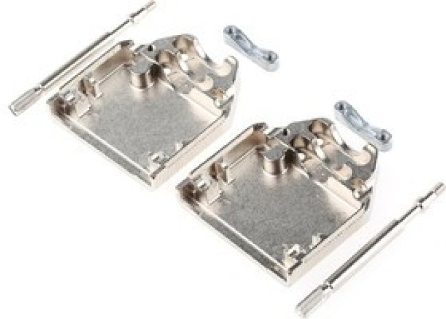 8655MH1512LF, Amphenol FCI 8655MH Series Die Cast Zinc D Sub Backshell, 15 Way, Strain Relief 8655MH1512LF, Amphenol FCI 8655MH Series Die Cast Zinc D Sub Backshell, 15 Way, Strain Relief